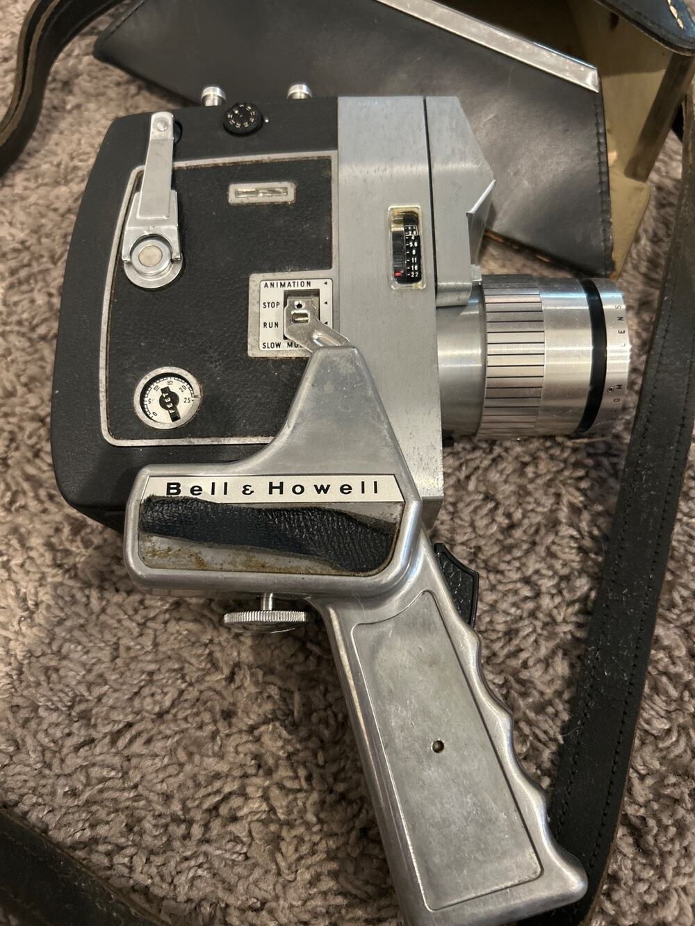 Bell & Howell Optronic Eye Autoload 8mm Duo Zoomatic Movie Camera Untested AS IS